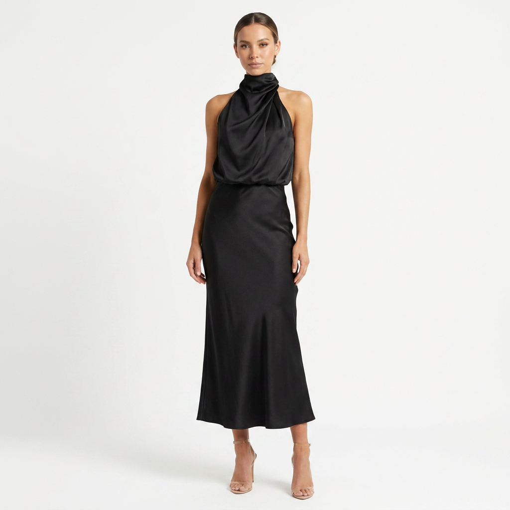 Seraphina Satin Maxi Dress