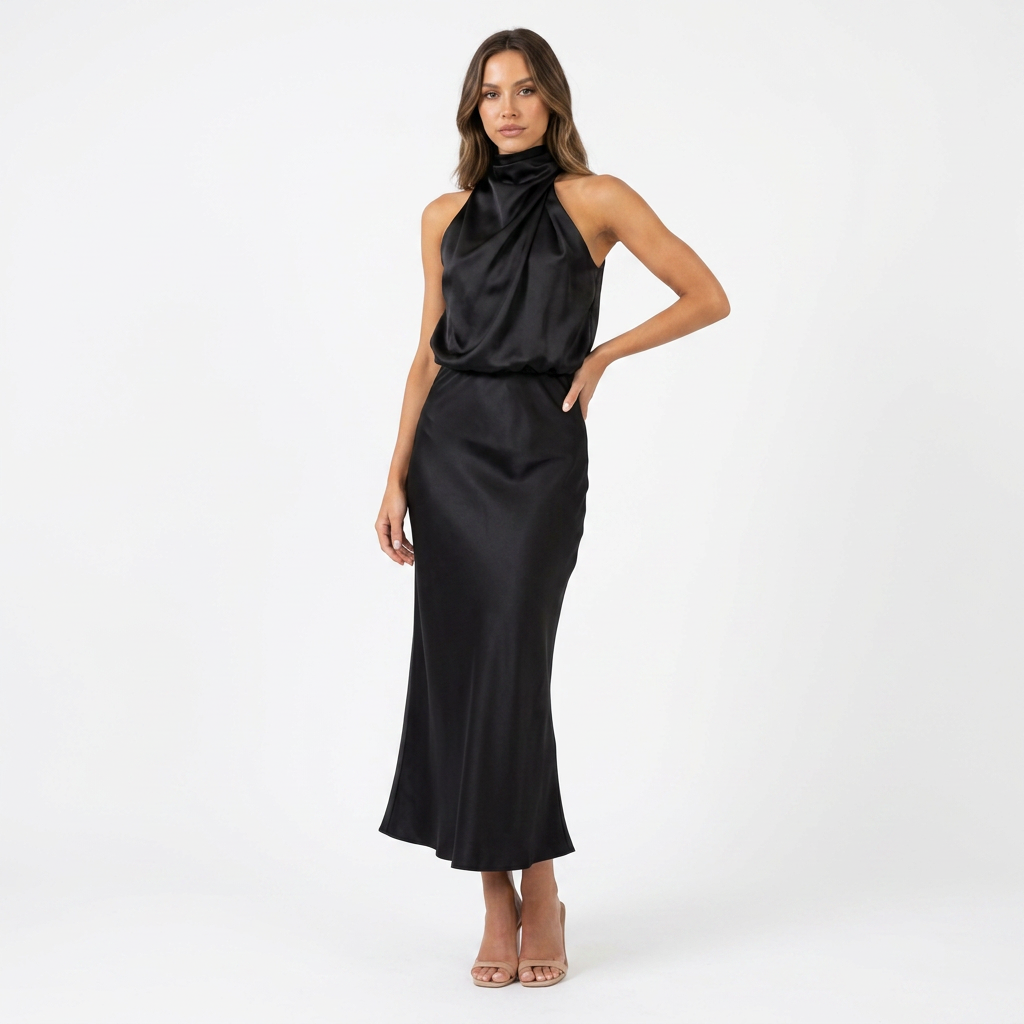 Seraphina Satin Maxi Dress